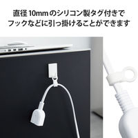電源延長コード 電源タップ 3m 2ピン 3ピン接続可 1個口 ほこり防止 白 T-X01-2130WH エレコム 1個