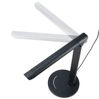 調光機能付7W白色LEDスタンドライトBK　SDLE07N12BK　ヤザワコーポレーション（わけあり品）