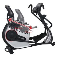 DAIKOU(ダイコー) 準業務用 フィットネスマシン エリプティカルリカンベントバイク 【メーカー保証1年】 DK8745HRP（直送品）