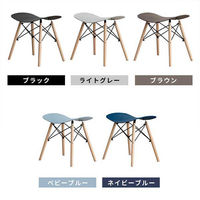 三栄コーポレーション イームズ・スツールチェア 木脚 4脚セット　ライトグレー A1--TYPSTL4GY_AS（直送品）