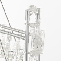 無印良品 アルミ角型ハンガー 40ピンチ 約幅61×奥行36cm 1セット（2個） 良品計画