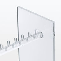 無印良品 アクリルネックレス ピアススタンド 約幅6.7×奥行13×高さ25cm 1セット（2個） 良品計画