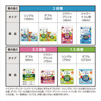 トイレットペーパー 8ロール ダブル 80m 3.2倍巻き エリエール イーナ　1箱（64ロール：8ロール入×8パック）大王製紙