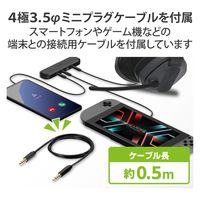 イヤホンジャック マルチイヤホンスプリッター 3分配 φ3.5ｍｍ 4極 EHP-35AD03BK エレコム 1個