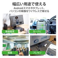 Miracast ミラキャスト レシーバー ワイヤレスHDMI ミラーリング アクセスポイント LDT-MRC03 エレコム 1個（直送品）