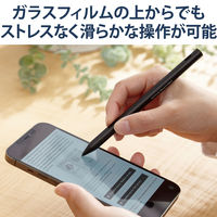 タッチペン 汎用 アクティブスタイラスペン 磁気吸着 USB-C充電 ブラック P-TPACST03BK エレコム 1個