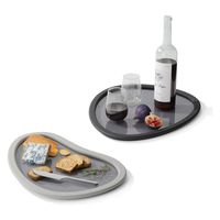 umbra ハブ サービングトレー2セット チャコール×グレー 210180151202 1個（直送品）