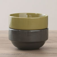 スタッキングボウル　Φ９０ｍｍ　アリビオ　２ＳＥＴ　ＧＲ 77483 1箱（3セット入り） 不二貿易（直送品）