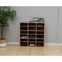 YAMAZEN シューズキャビネット CSCN-8585(OAK3D) 1台（直送品）