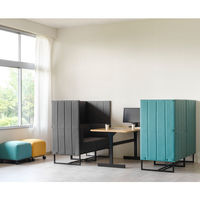 【軒先渡し】パネルソファ 両肘 幅810mm グレー 285276 1台（直送品）