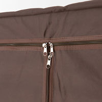 永井興産 カバー付ハンガーラック L 幅770×奥行510×高さ1650mm ブラウン NK-672BR 1台（直送品）