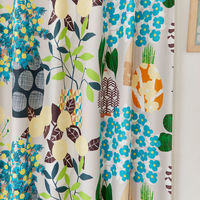 スミノエ デザインライフ セミオーダー カーテン フラワーポット 1700×1900mm グレー 1セット(2枚入)（直送品）