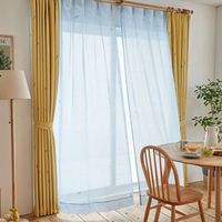 スミノエ デザインライフ セミオーダー レースカーテン ジェシカボイル 2000×2440mm ブルー 1セット(2枚入)（直送品）