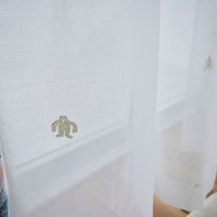 スミノエ デザインライフ セミオーダー レースカーテン イエティボイル 1800×2340mm ライトベージュ 1セット(2枚入)（直送品）