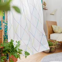 スミノエ デザインライフ セミオーダー レースカーテン アーガイルボイル 1600×1390mm ミックス 1セット(2枚入)（直送品）