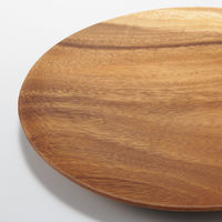 無印良品 アカシア プレート 約直径26×高さ2cm 1セット（1個×3） 良品計画