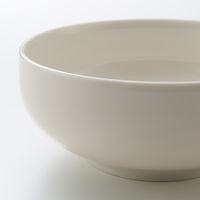 無印良品 磁器ベージュボール 大 約直径16.5×高さ7cm 1セット（2個） 良品計画