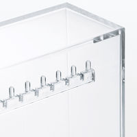 無印良品 アクリルネックレス・ピアスケース 見開きタイプ 約幅17.5×奥行8.8×高さ25cm 良品計画