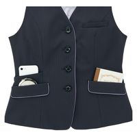 カーシーカシマ AIR SWING SUITS “BRIGHT” ベスト ネイビーストライプ 11号 EAV866 1着