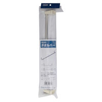 清水 タオルバー ホワイト 400mm SH-AC30TB 1セット(5個入)（直送品）