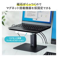 サンワサプライ 卓上スタンド(高さ調整・1本支柱タイプ) PDA-STN66BK 1個