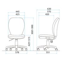 藤沢工業株式会社 TOKIO ハイバック レザーチェア ブラック FST-77HL BK 1脚（取寄品）