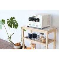 ICHIBA スープスリムワゴン 3段 幅590×奥行275×高さ720mm ナチュラル W-3347NA 1台（直送品）