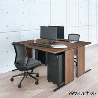 【車上渡し】アール・エフ・ヤマカワ ワークデスク2 片袖机 幅1400×奥行700×高さ700mm ナチュラル 1台（2梱包）（直送品）
