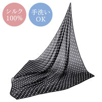 コモライフ シルクのスカーフ(ドット柄) 218098 1枚入（直送品）