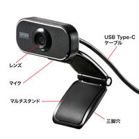 サンワサプライ Type-C WEBカメラ CMS-V41CBK 1個