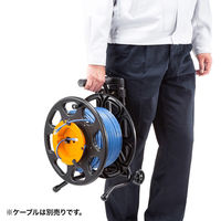 サンワサプライ ケーブルリール(伸縮ハンドル、キャスター付き) LAN-TL21 1個