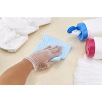 【使いきりビニール手袋】 ショーワグローブ ナイスハンドきれいな手つかいきりグローブ ビニール 粉なし L 1箱（100枚入）