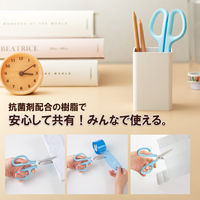 プラス はさみ フィットカットカーブスタンダード抗菌グリップ左手用 35738 1セット（5本）