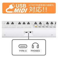 ONETONE ワントーン ミニ37鍵盤キーボード LEDディスプレイ OTK-37M/BK x 3台 (USBケーブル付き/MIDI対応)（直送品）