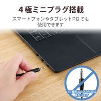 ヘッドセット 3.5mm4極ミニプラグ マイク搭載 両耳オーバーヘッド 大型 ヘッドホン HS-HP02STBK エレコム（直送品）