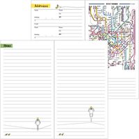 ポケットダイアリー<スリム> オジサン柄 27670006 1セット（2冊） デザインフィル（直送品）