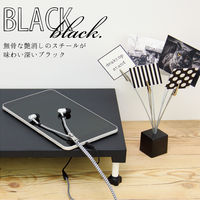 アイ・エス 机上台 スチール製 幅390mm 黒 IKD-BK 1箱