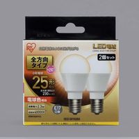 アイリスオーヤマ LED電球 E17 全方向タイプ 2P 電球色 25形相当(230lm) LDA2L-G-E17/W-2T52P 1個