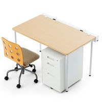 アール・エフ・ヤマカワ ラディーワークテーブル 平机 正方形 ナチュラル 幅1200×奥行1200mm 1台