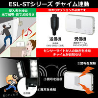 朝日電器 ソーラー式センサーライト2灯 ESL-312SL 1個
