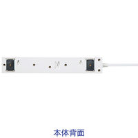 延長コード 電源タップ 5m 2P（ピン） 10個口 マグネット ライトグレー TAP-AS2-5 サンワサプライ 1個（直送品）