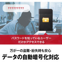 バッファロー 防雨・防塵・耐衝撃・自動暗号化機能搭載 ポータブルHDD 2TB HD-PZF2.0U3-BKA 1台（直送品）