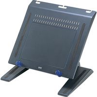 サンワサプライ ノートPCスタンド ダークグレー 4段階角度調整機能付き/小物収納トレー(本体背面)付 CR-35 1個（直送品）