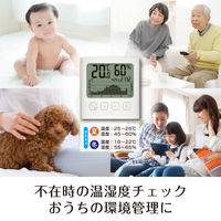 タニタ グラフ付き デジタル温湿度計 TT580WH 1セット（3個：1個×3）