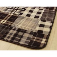 イケヒコ なめらかタッチ カジュアル柄 『メイド RUG』 グレー ラグ 約2000×2500mm 1枚（直送品）