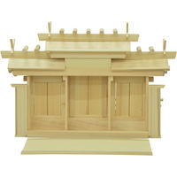 エイ・アイ・エス お神札が簡単に入る神棚 三社中(謙信) 謙信(中) 1台