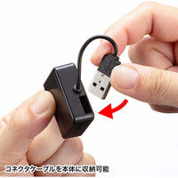 USBハブ　USB2.0　USB2.0×3　USBポート　USB-2HC319BK　サンワサプライ　1個（直送品）