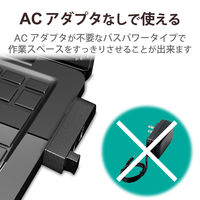 USBハブ 直挿し USB-A×3ポート USB2.0 スイングコネクタ 黒 U2H-TZ325BBK エレコム 1個（直送品）