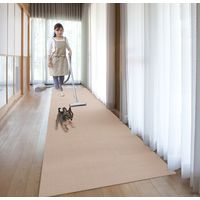 サンコー おくだけ吸着ロングマット90×300cm ベージュ KP-47 1枚