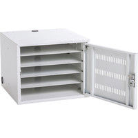 サンワサプライ ノートパソコン収納キャビネット 幅500×奥行500×高さ410mm CAI-CAB106W 1台（直送品）